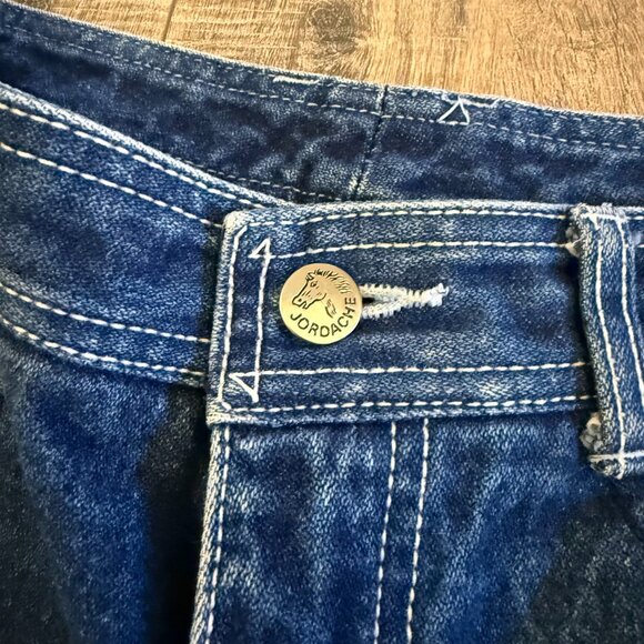 Vintage 80's Jordache Jeans Unisex Dark Blue Slim Straight Leg - Picture 8 of 11
